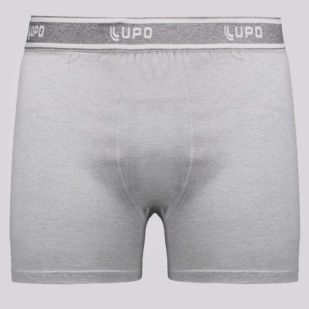 Imagem 4 do produto Kit Cueca Boxer Lupo Basic Algodão com Elastano - 3 Unidades