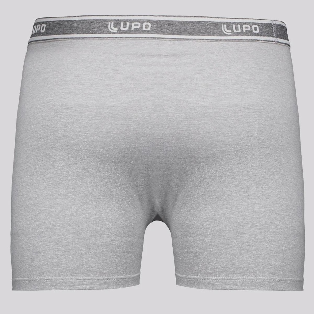 Imagem 5 do produto Kit Cueca Boxer Lupo Basic Algodão com Elastano - 3 Unidades