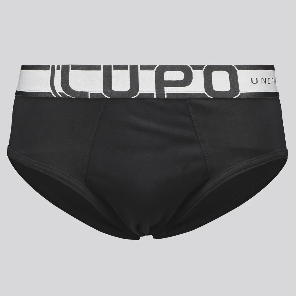 Imagem 4 do produto Kit Cueca Slip Lupo Algodão com Elastano - 3 Unidades