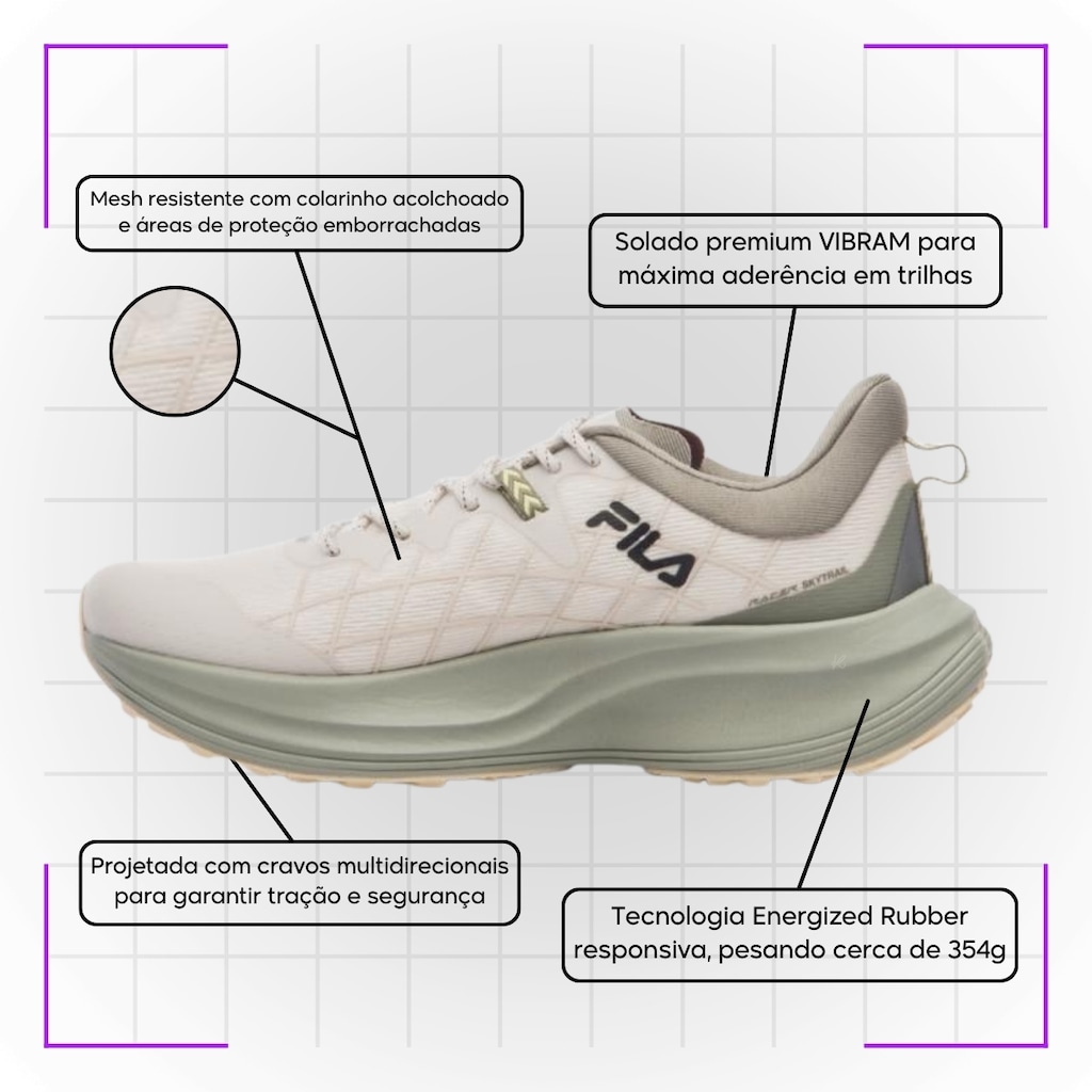 Imagem 3 do produto Tênis Feminino Fila Racer Skytrail