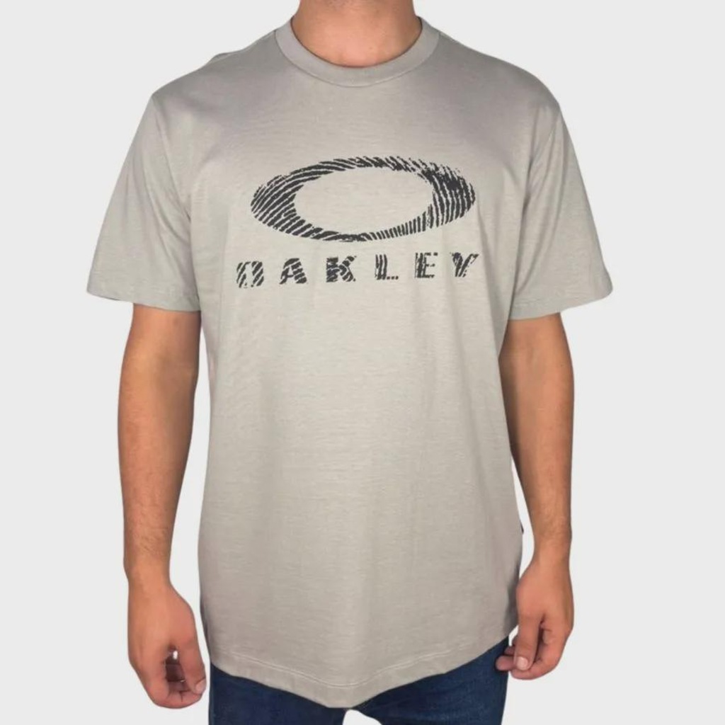 Imagem 1 do produto Camiseta Oakley Ellipse Fingerprint SS Tee Cement - Masculina