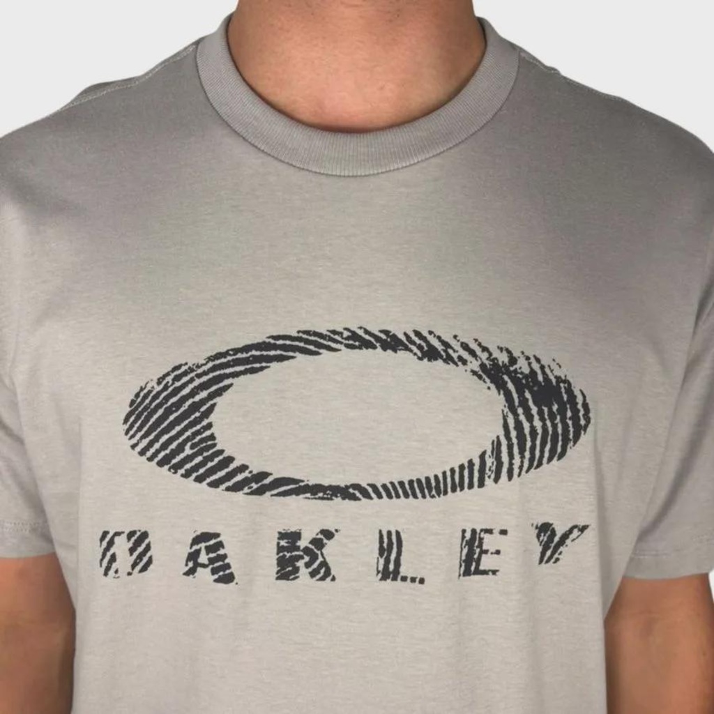 Imagem 2 do produto Camiseta Oakley Ellipse Fingerprint SS Tee Cement - Masculina