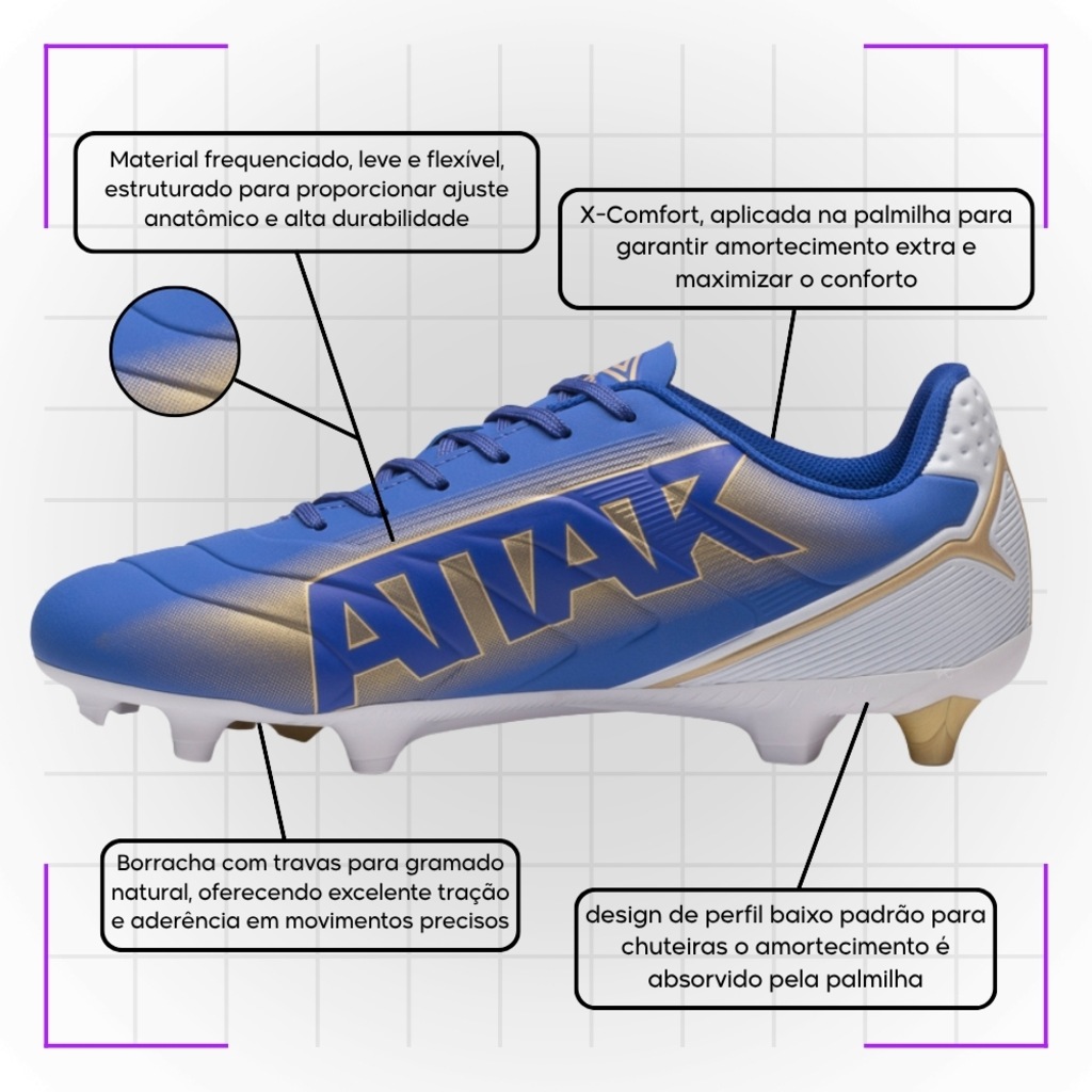Imagem 4 do produto Chuteira Campo Adulto Umbro Attak III