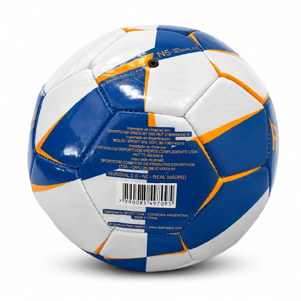 Imagem 4 do produto Bola de Futebol de Campo Real Madrid Mundial Original Sportcom