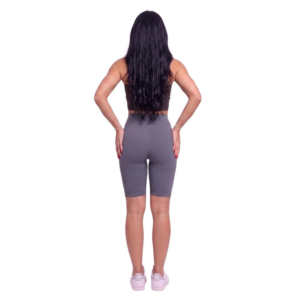 Imagem 3 do produto Conjunto Esportivo Top Tube Faixa e Bermudinha Suplex Vekyo Feminino