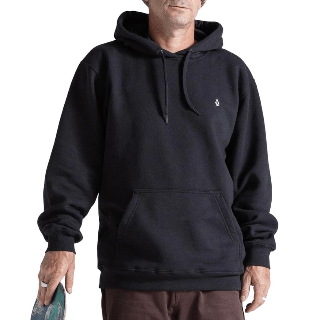 Imagem 1 do produto Blusão de Moletom Volcom Canguru Single Stone - Masculino