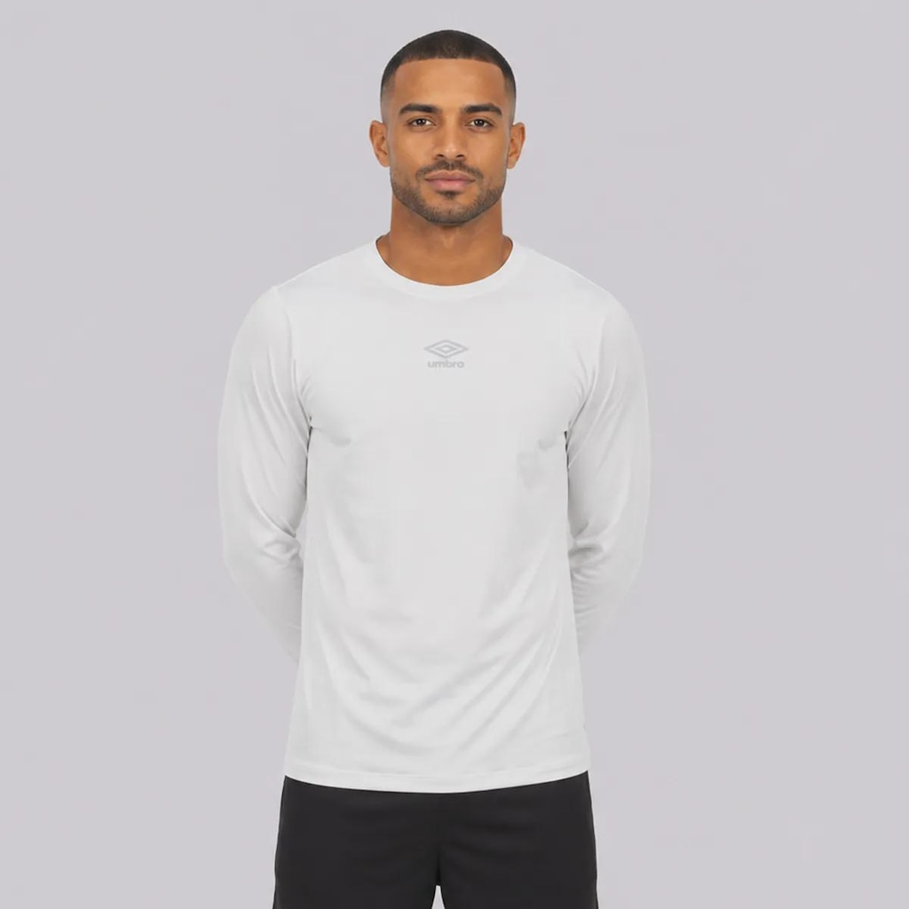 Imagem 1 do produto Camisa Térmica Umbro Diamond Touch Manga Longa UV50+ Masculina