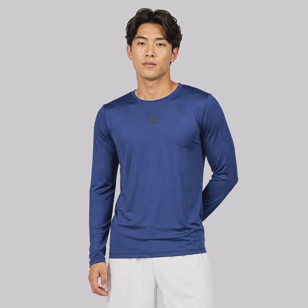 Imagem 1 do produto Camisa Térmica Umbro Diamond Touch Manga Longa UV50+ Masculina