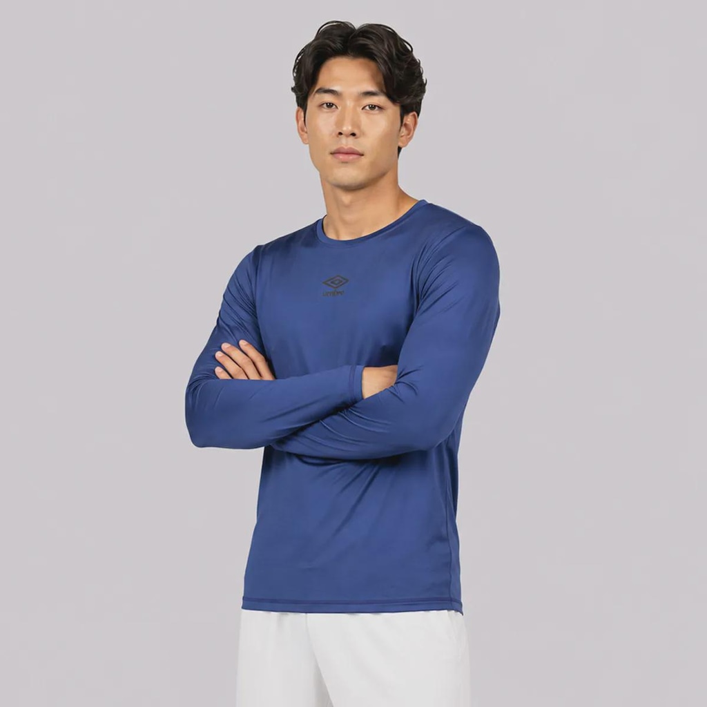 Imagem 2 do produto Camisa Térmica Umbro Diamond Touch Manga Longa UV50+ Masculina