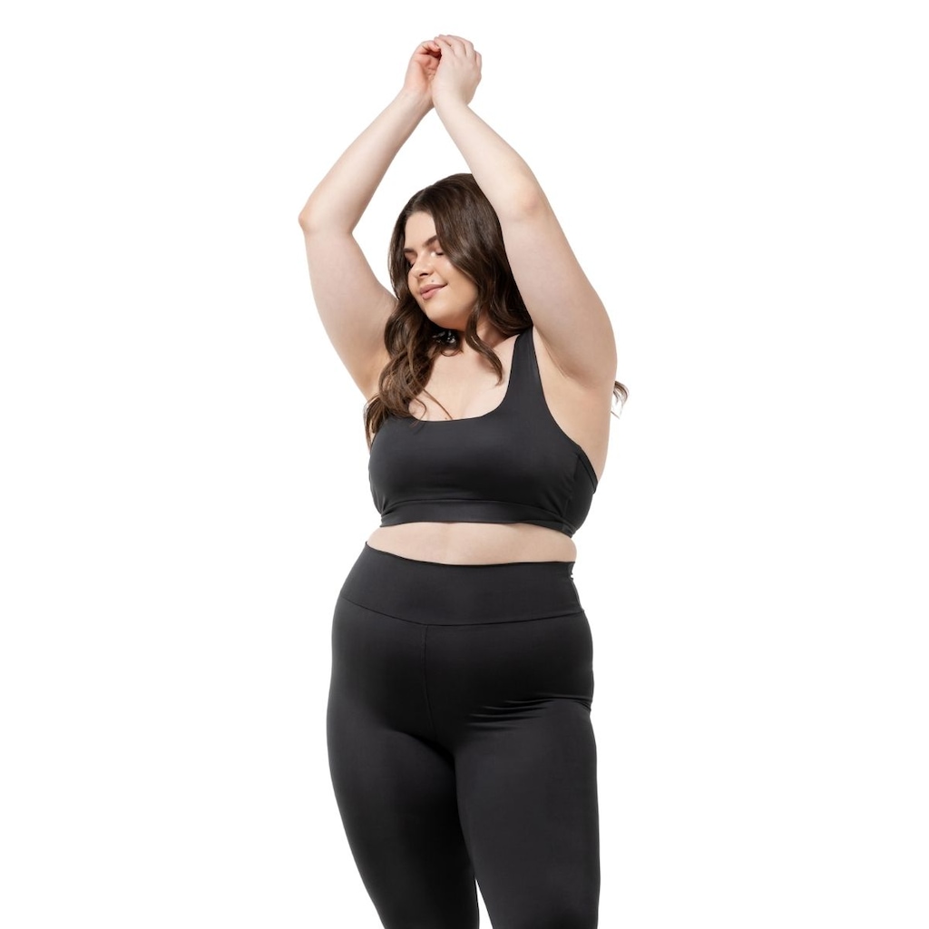 Imagem 3 do produto Calça Legging Dellas Fit Leg Zero Transparência Cintura Alta Academia - Feminina