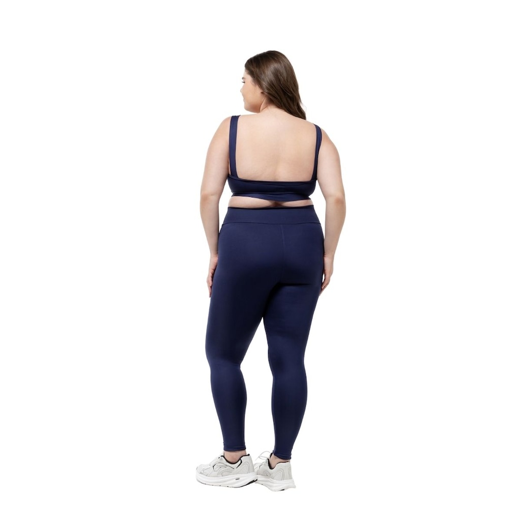 Imagem 5 do produto Calça Legging Dellas Fit Leg Zero Transparência Cintura Alta Academia - Feminina