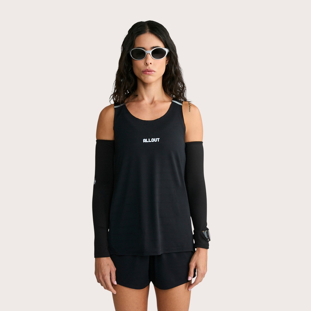 Imagem 3 do produto Camiseta Regata Feminina Racer com Refletivo All Out Run
