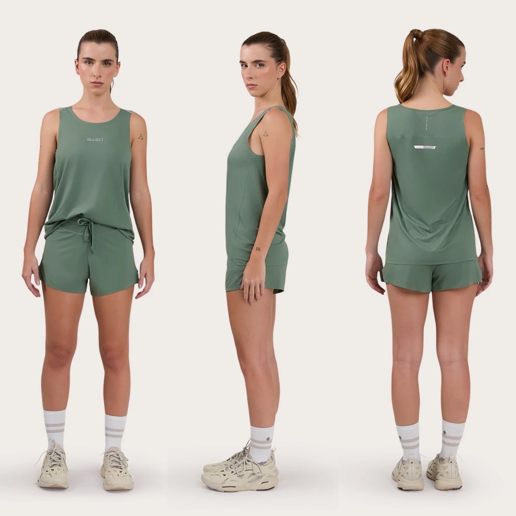 Imagem 3 do produto Camiseta Regata Feminina Racer com Refletivo All Out Run
