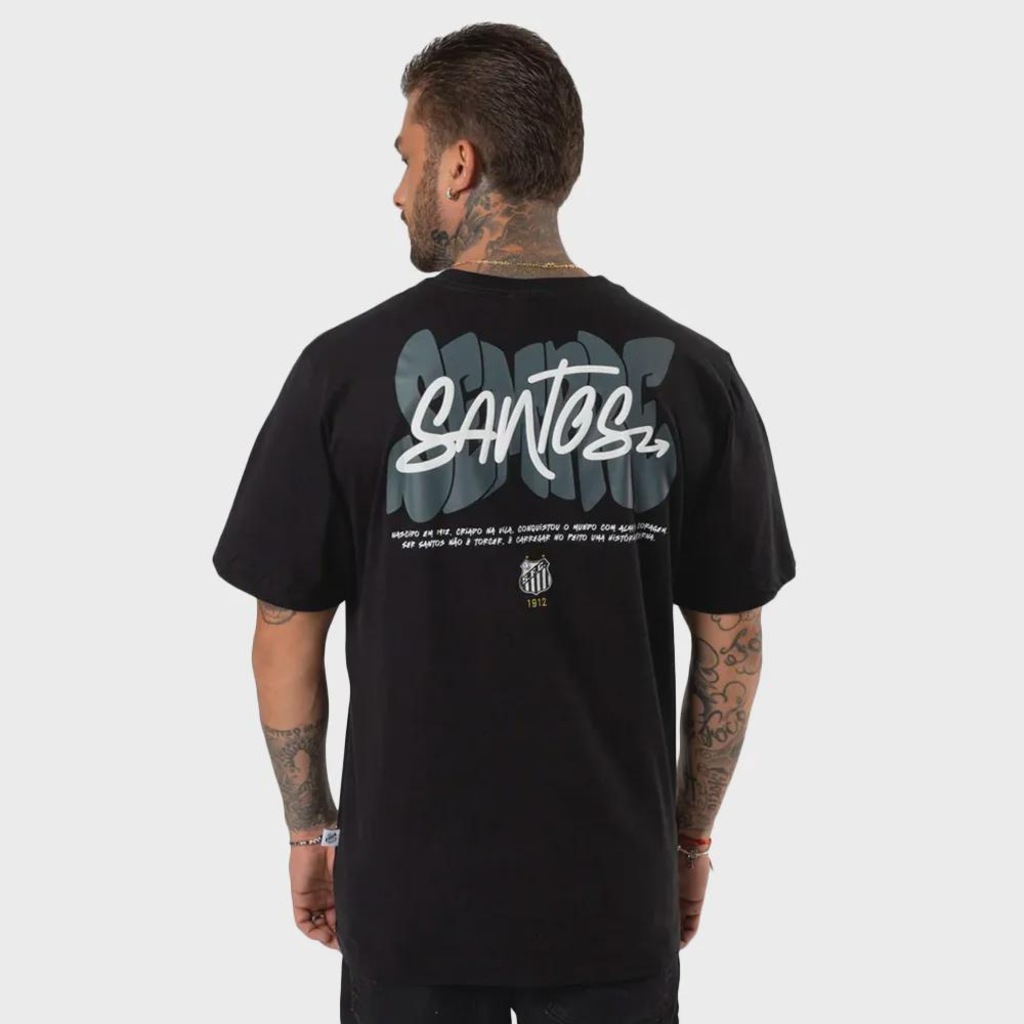 Imagem 3 do produto Camiseta do Santos Sempre Santos Surf Center Oversized Masculina