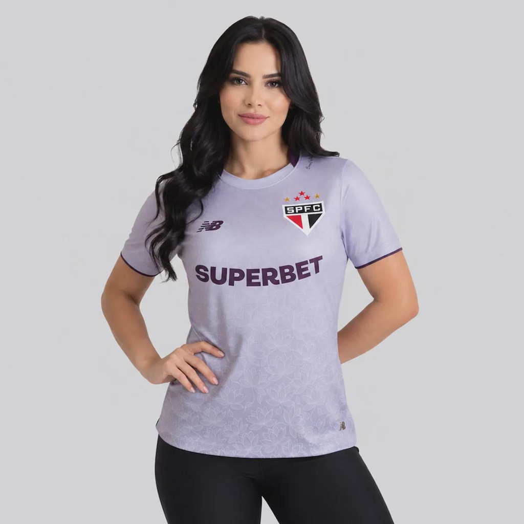 Imagem 1 do produto Camisa do São Paulo Comemorativa Lótus 26/27 New Balance Feminina