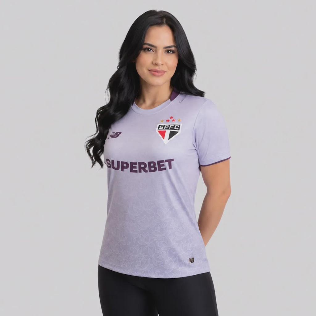 Imagem 2 do produto Camisa do São Paulo Comemorativa Lótus 26/27 New Balance Feminina