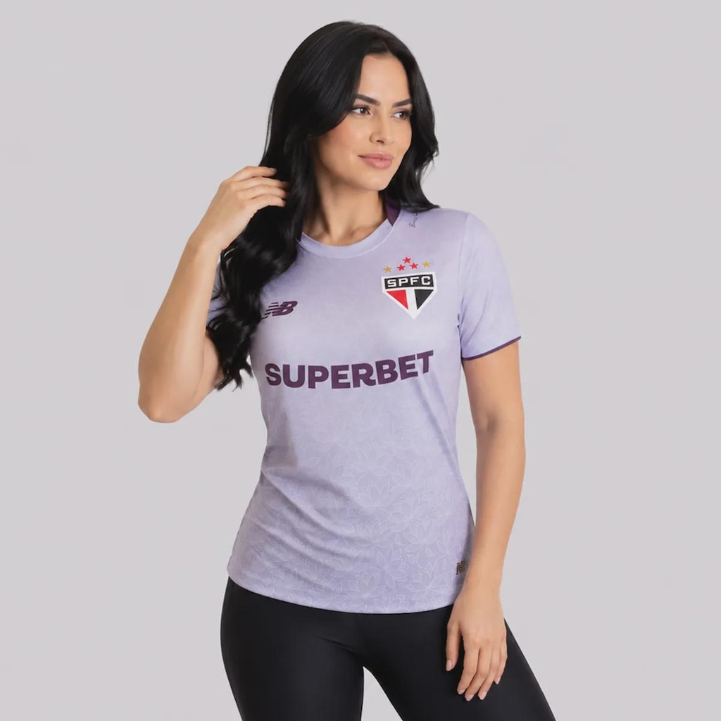 Imagem 3 do produto Camisa do São Paulo Comemorativa Lótus 26/27 New Balance Feminina