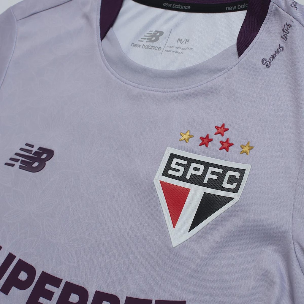 Imagem 5 do produto Camisa do São Paulo Comemorativa Lótus 26/27 New Balance Feminina