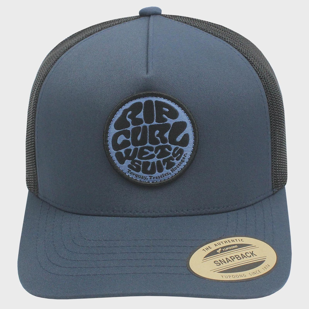 Imagem 2 do produto Boné Masculino Rip Curl Wetsuit Icon Trucker Black Navy Importado - Aba Curva