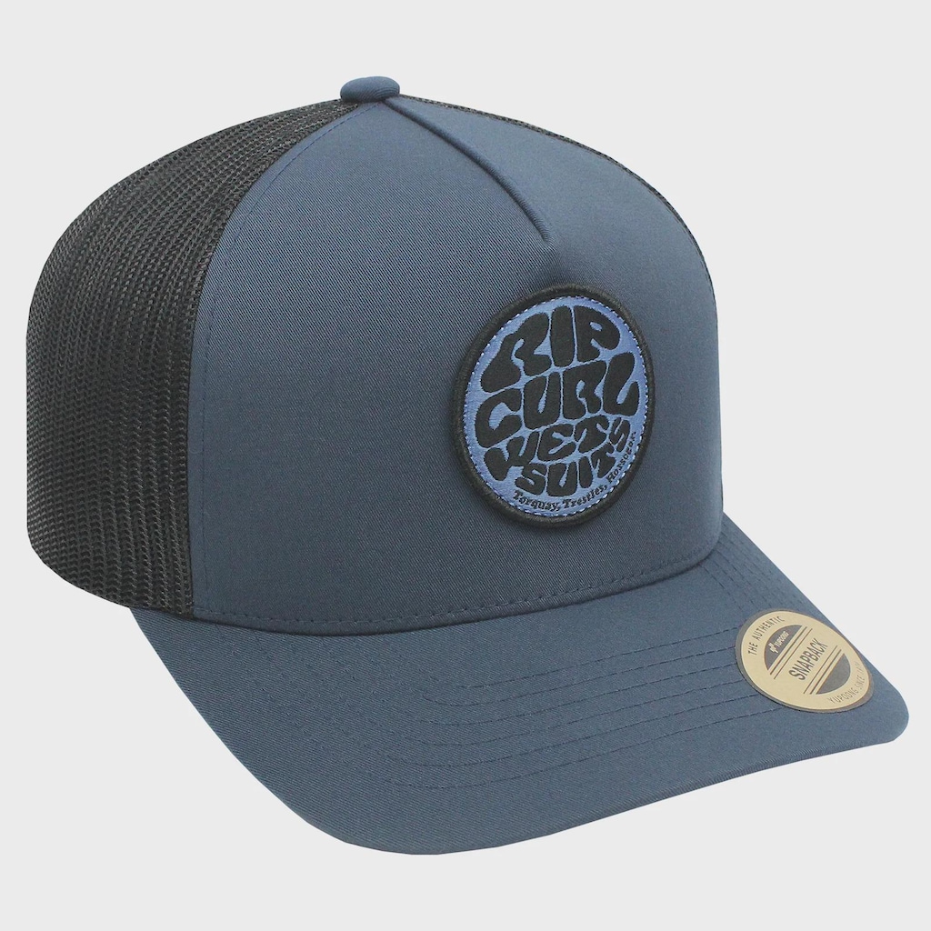 Imagem 3 do produto Boné Masculino Rip Curl Wetsuit Icon Trucker Black Navy Importado - Aba Curva