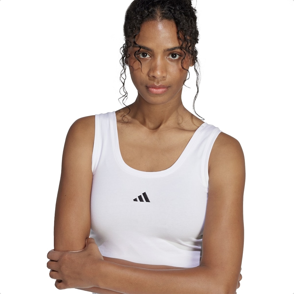 Imagem 3 do produto Camiseta Regata adidas Essentials Lifestyle Logo Pequeno Feminina
