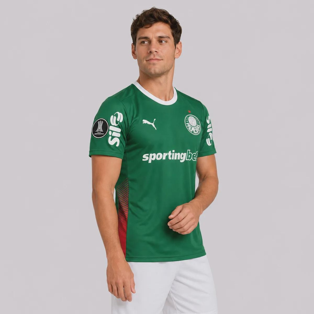 Imagem 2 do produto Camisa do Palmeiras I 26/27 Estádio Patch Libertadores Puma Masculina
