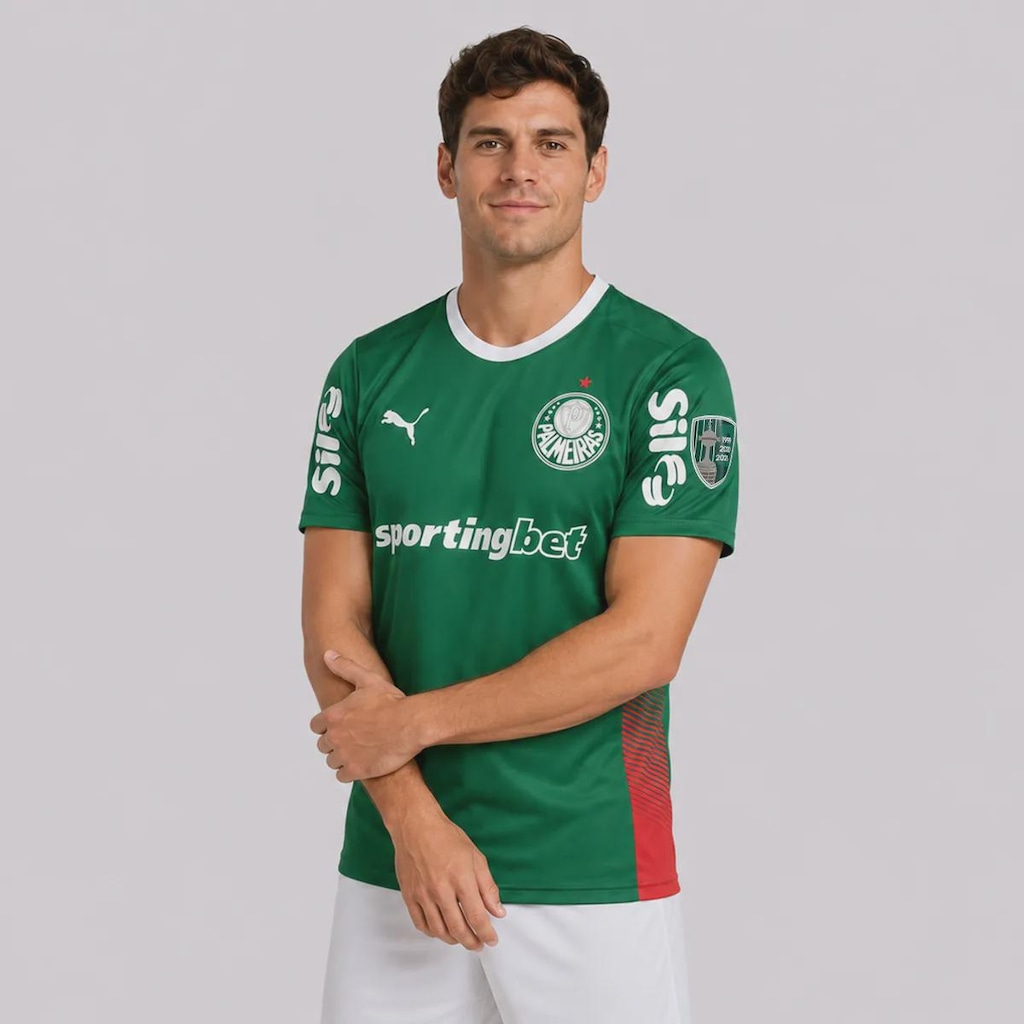 Imagem 3 do produto Camisa do Palmeiras I 26/27 Estádio Patch Libertadores Puma Masculina