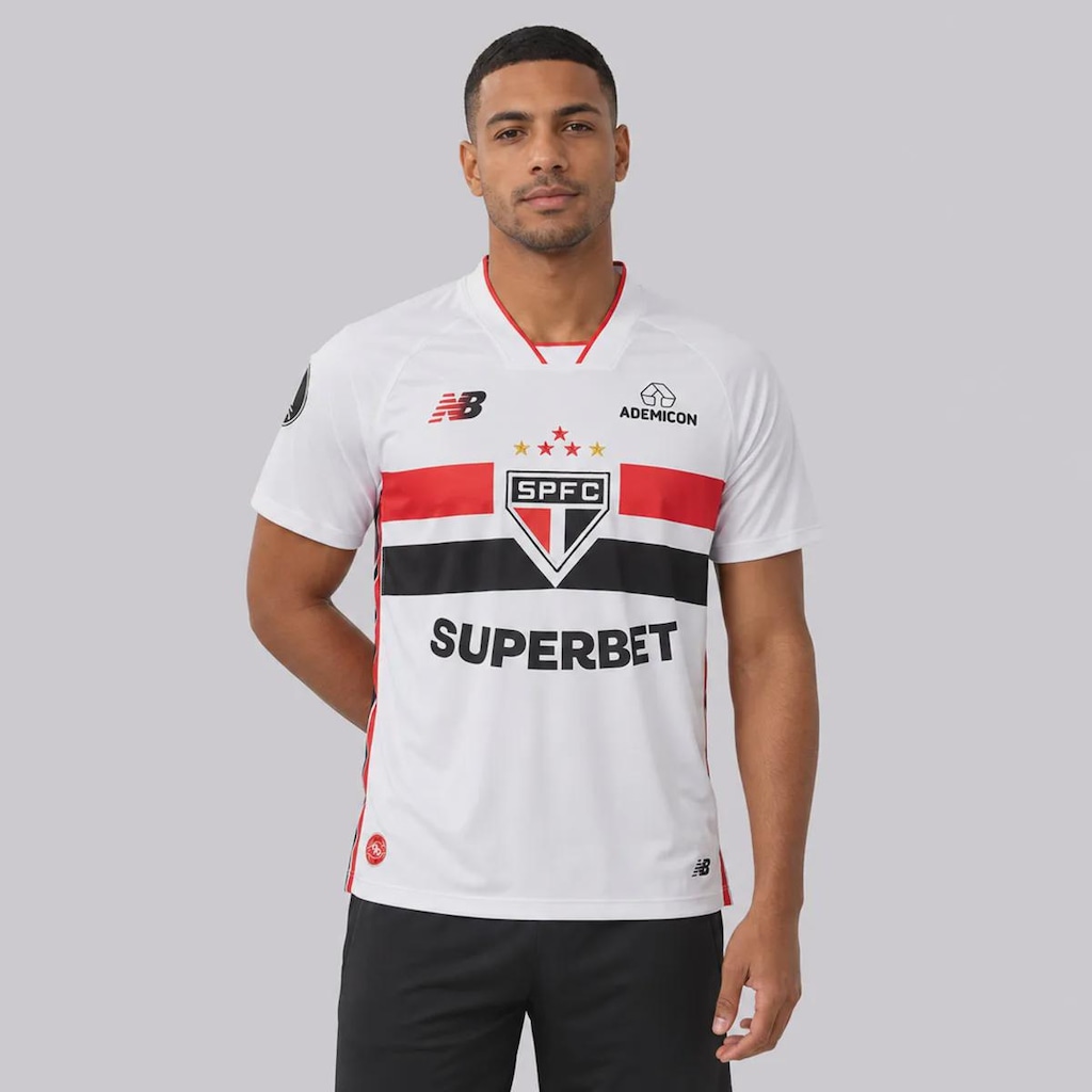 Imagem 1 do produto Camisa do São Paulo I 26/27 Patch Libertadores New Balance Masculina