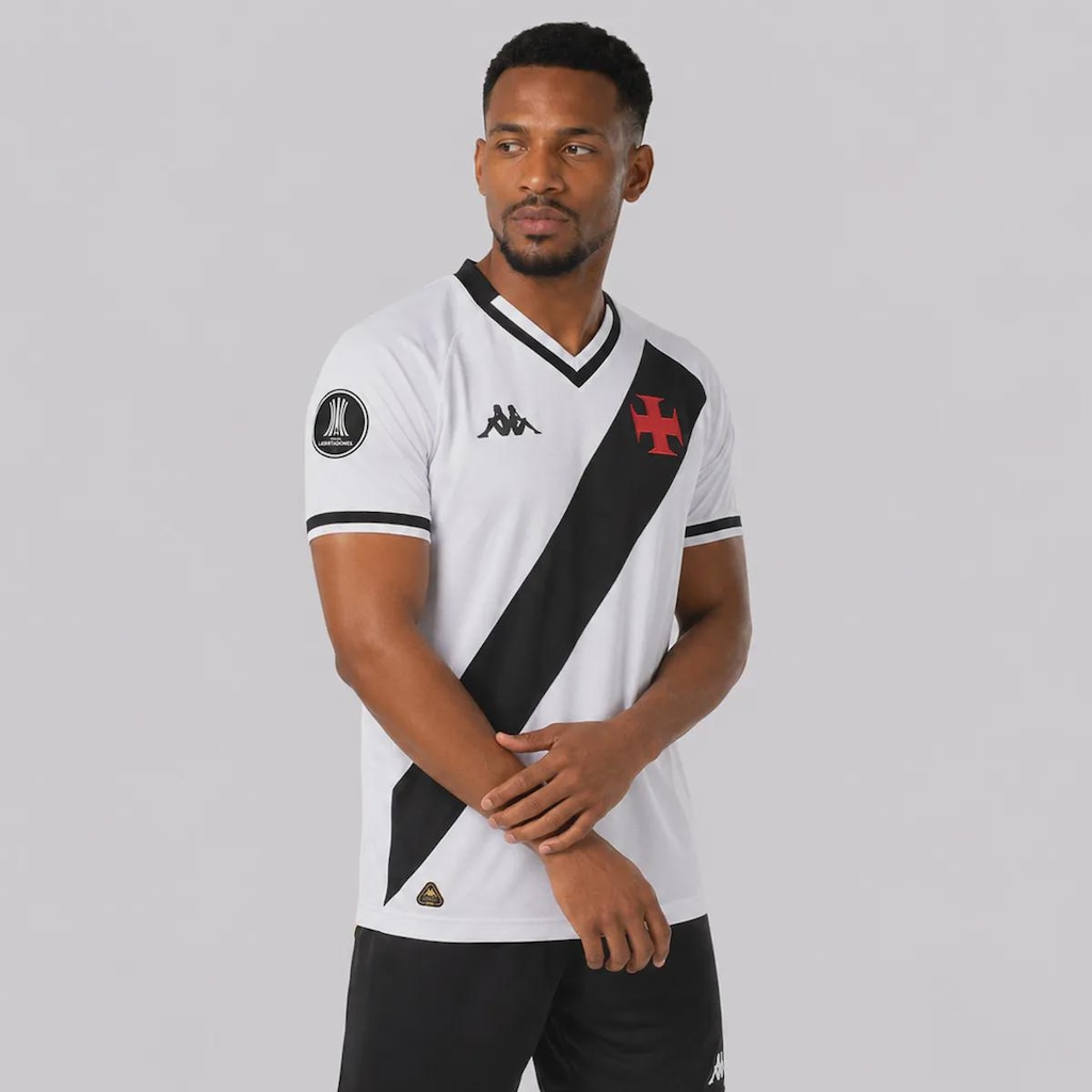 Imagem 2 do produto Camisa do Vasco II 25/26 Patch Libertadores Kappa Masculina