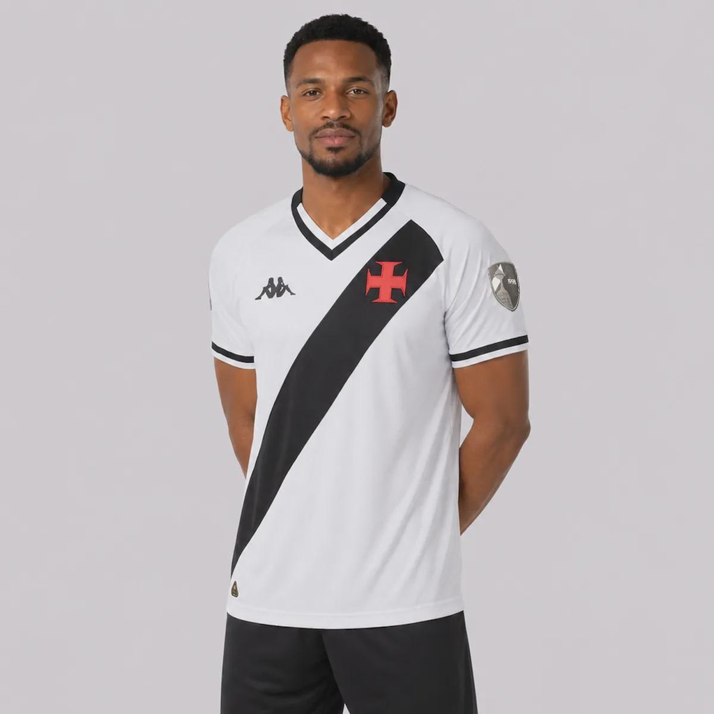 Imagem 3 do produto Camisa do Vasco II 25/26 Patch Libertadores Kappa Masculina