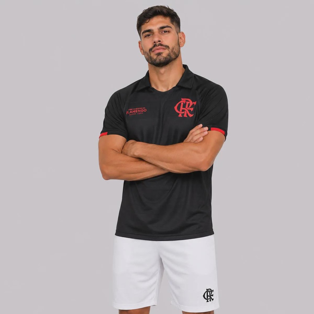 Imagem 2 do produto Camisa Polo Flamengo Passagem Masculina