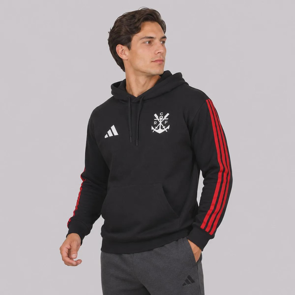 Imagem 3 do produto Blusão de Moletom do Flamengo adidas DNA Masculino