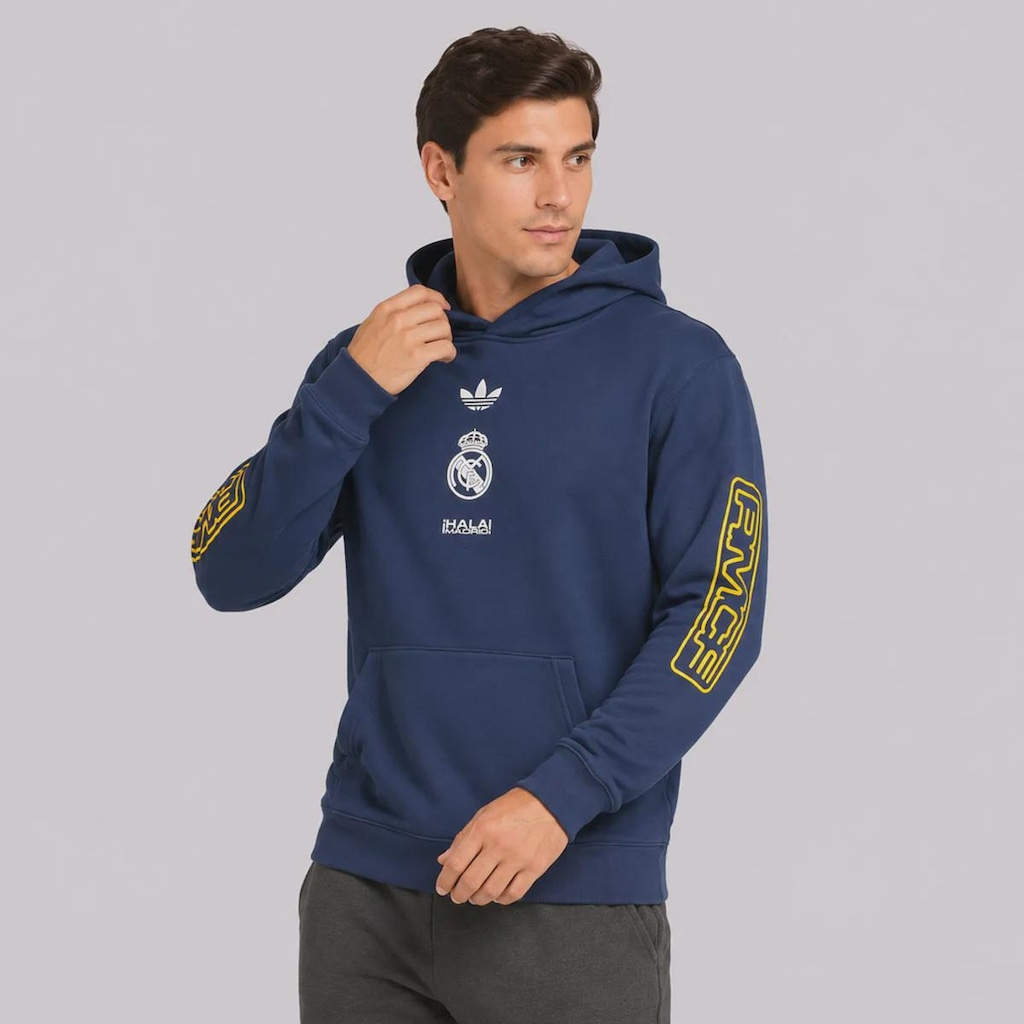 Imagem 3 do produto Blusão de Moletom Real Madrid Lifestyler adidas Masculino