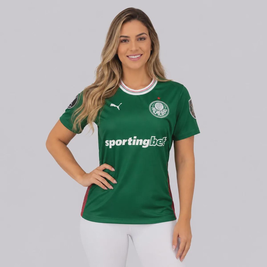 Imagem 1 do produto Camisa do Palmeiras I 26/27 Patch Libertadores Puma Feminina