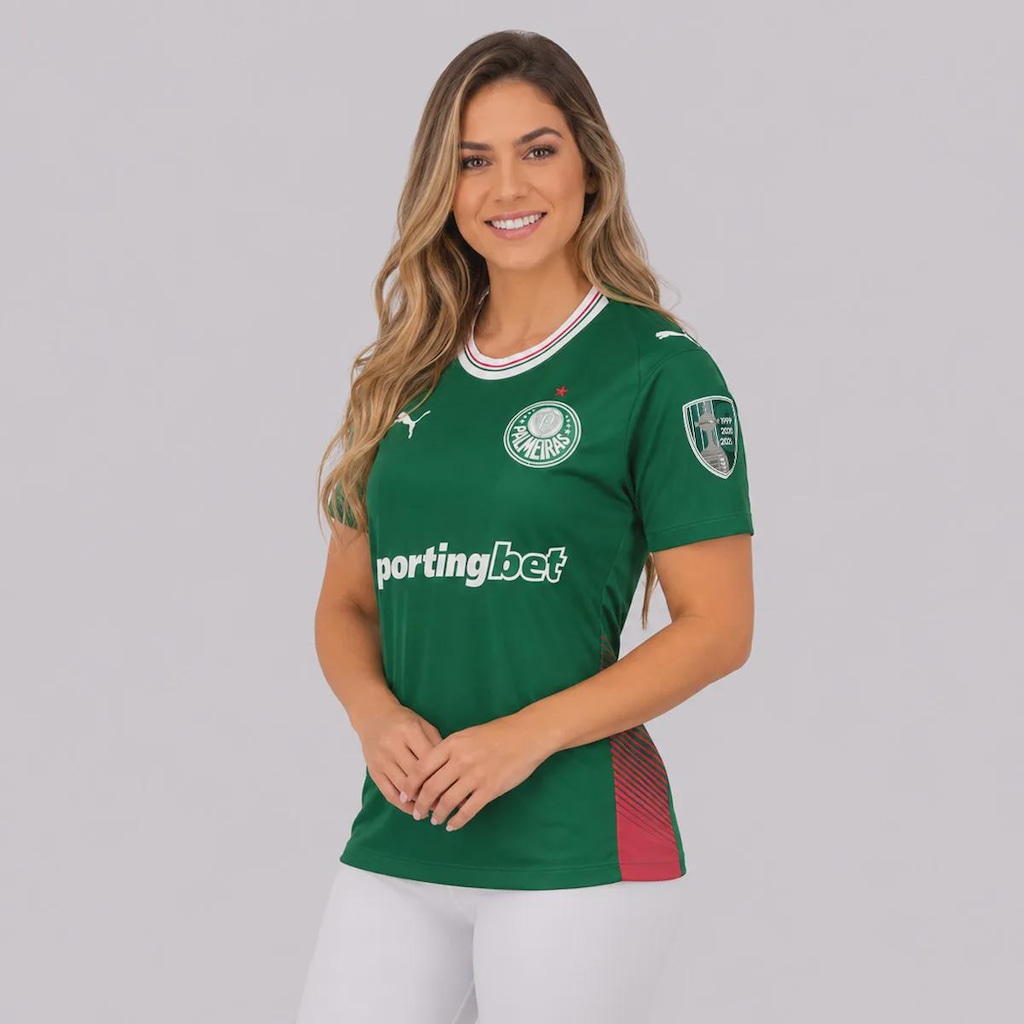 Imagem 3 do produto Camisa do Palmeiras I 26/27 Patch Libertadores Puma Feminina