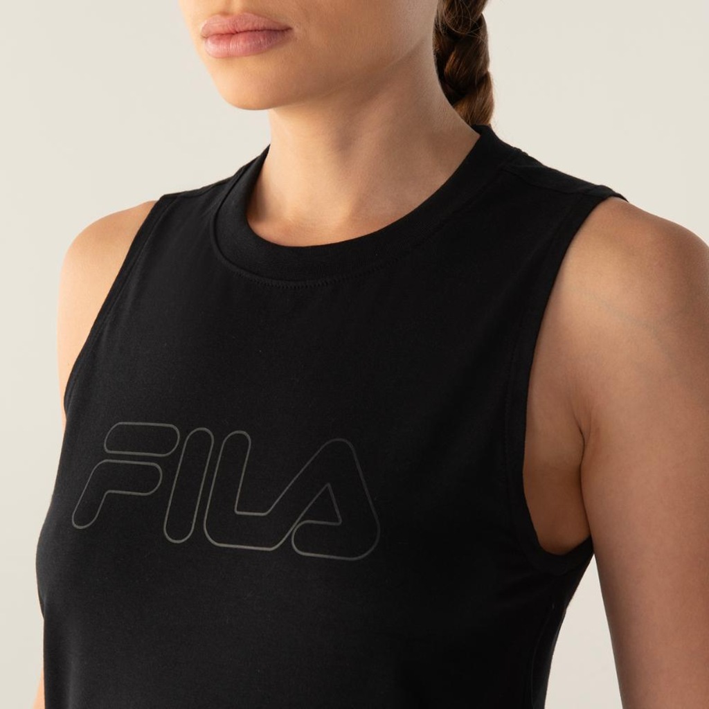 Imagem 4 do produto Camiseta Regata Fila Basic Regular Outline Feminina
