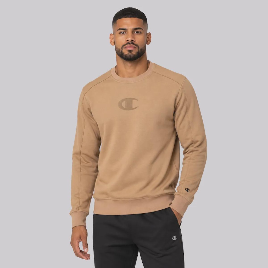 Imagem 1 do produto Blusão de Moletom Champion Crewnek Motion Logo Masculino