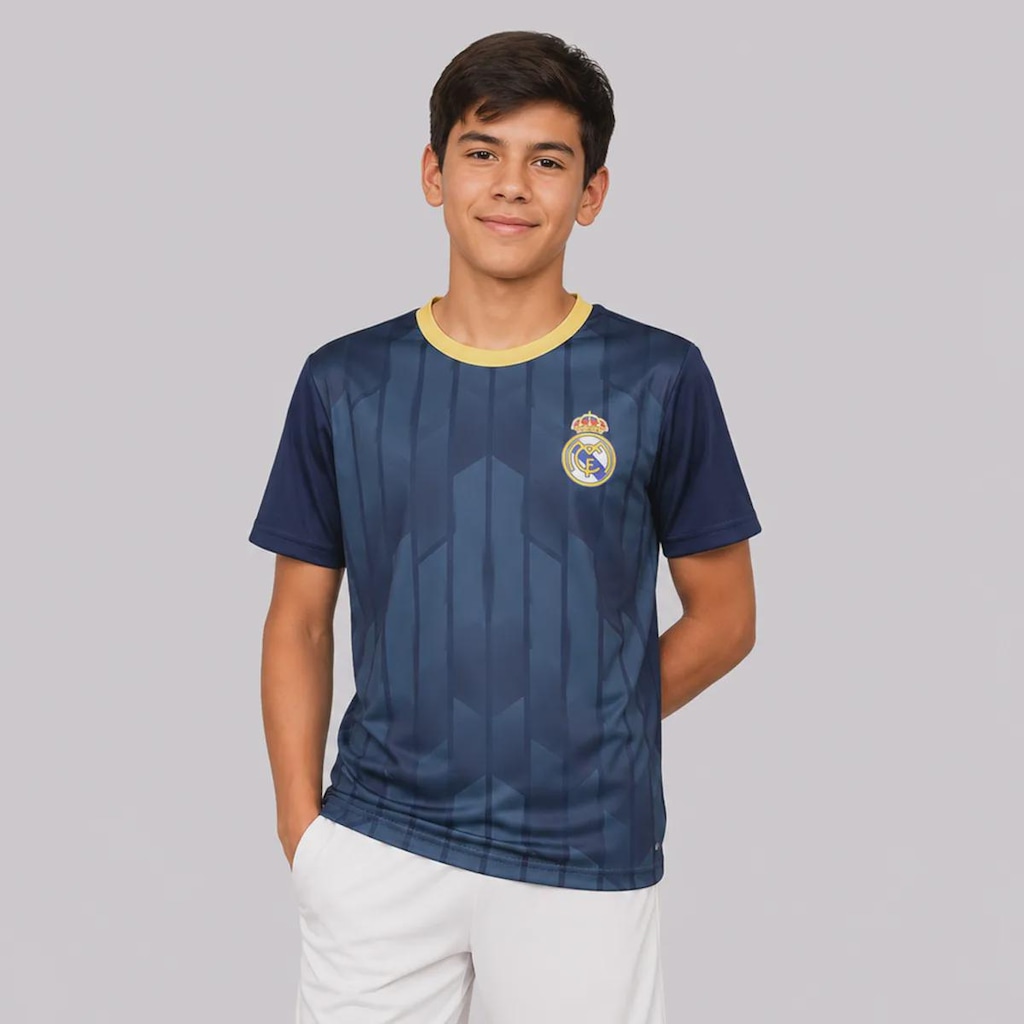 Imagem 4 do produto Camisa do Real Madrid Campeones 5 Bellingham - Infantil