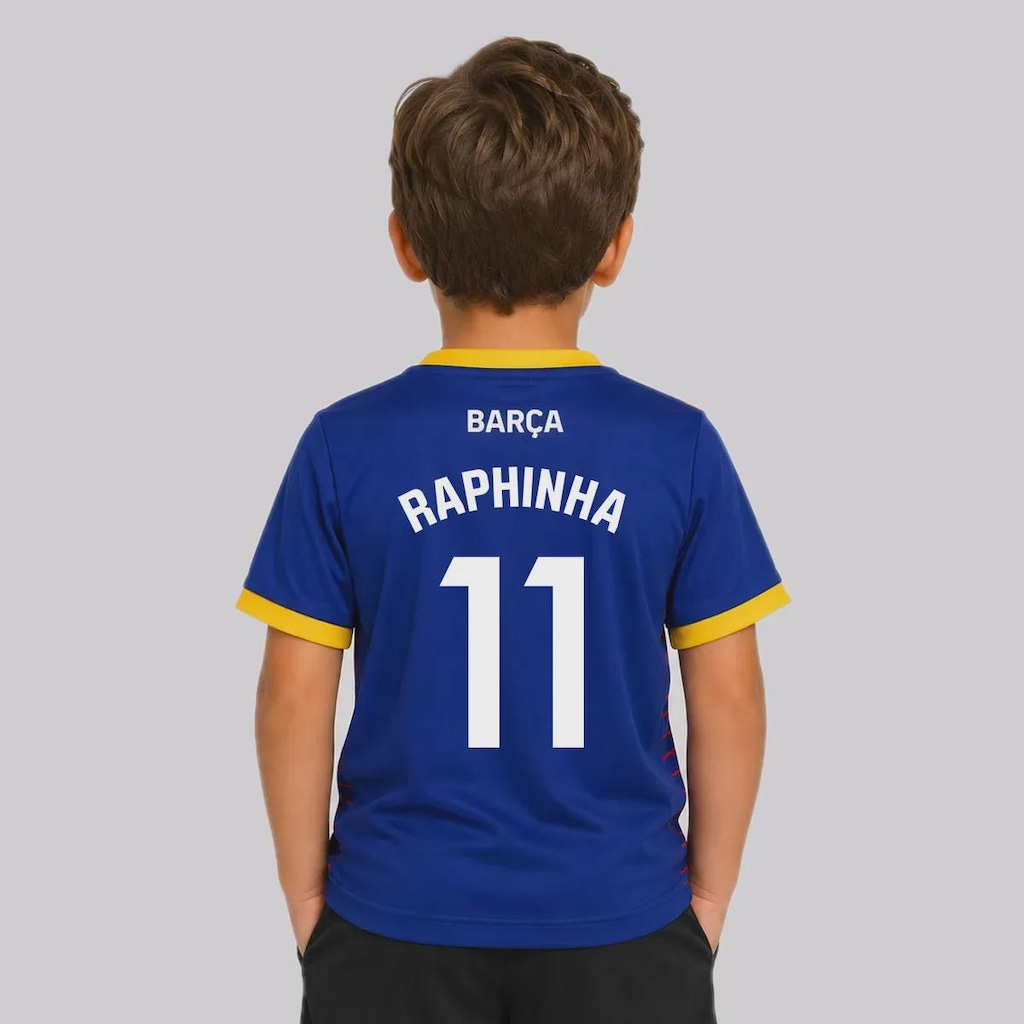 Imagem 1 do produto Camisa do Barcelona Illuvium 11 Raphinha - Infantil