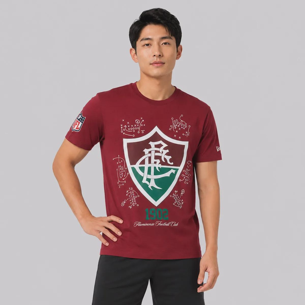 Imagem 1 do produto Camiseta do Fluminense New Era NFL Rio Game 2026 Masculina