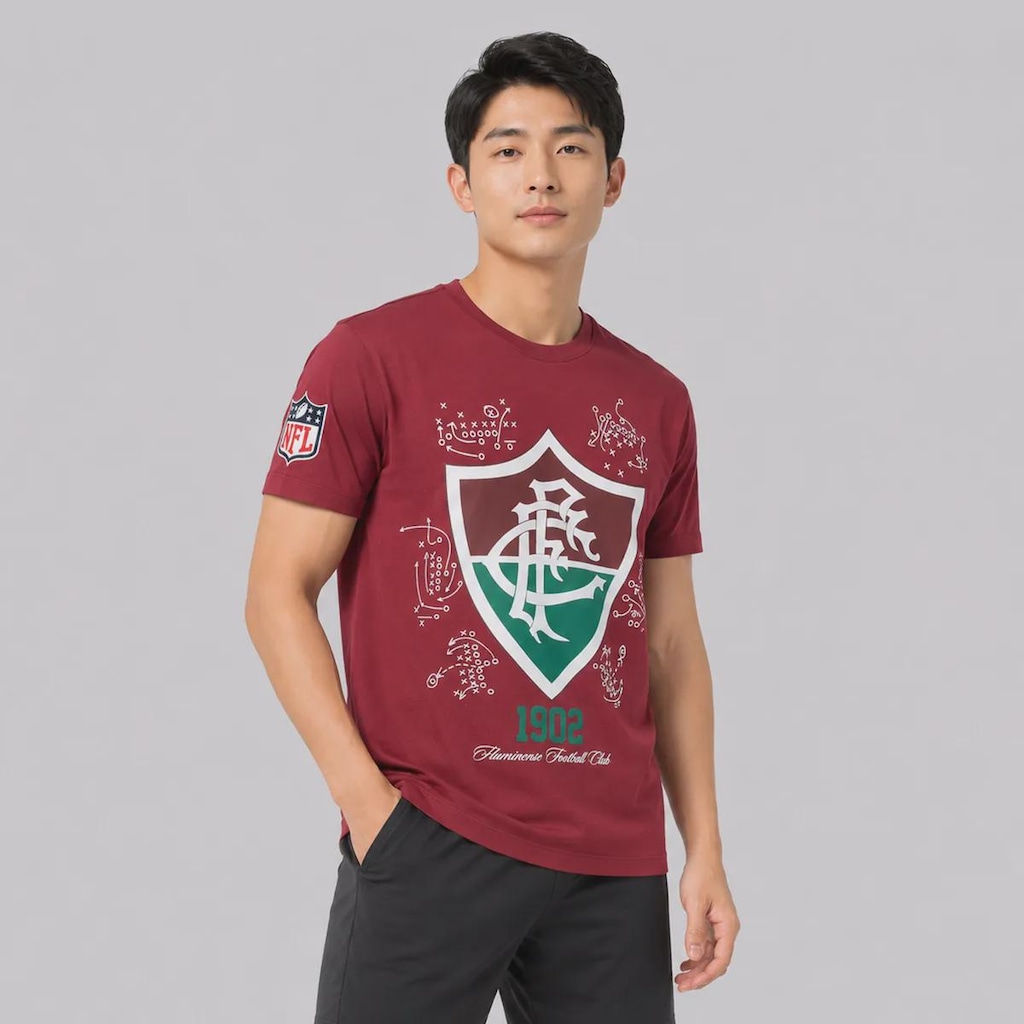 Imagem 2 do produto Camiseta do Fluminense New Era NFL Rio Game 2026 Masculina