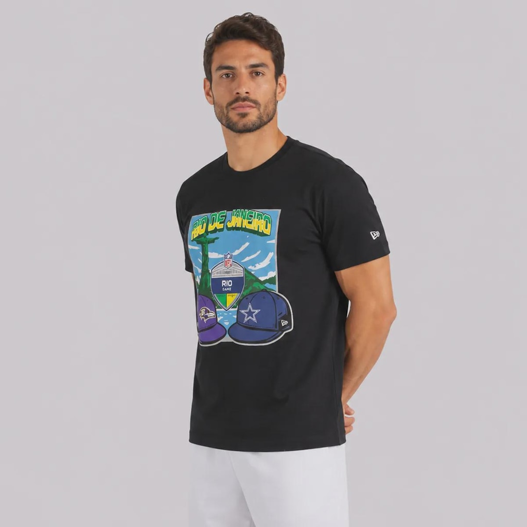 Imagem 3 do produto Camiseta New Era NFL Brasil Game 2026 Cristo RJ Masculina