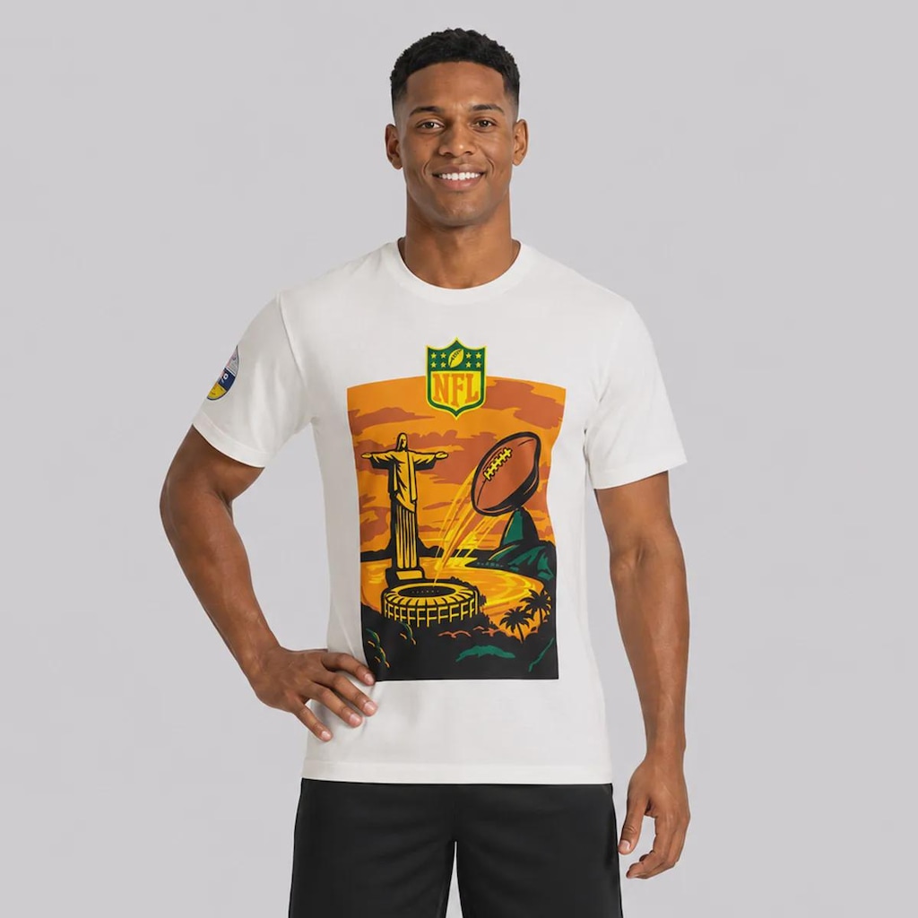 Imagem 1 do produto Camiseta New Era NFL Brasil Game 2026 Cristo GM Masculina