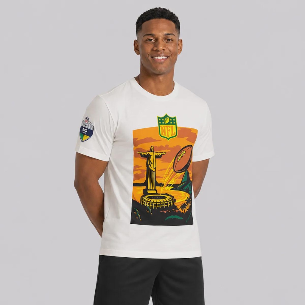 Imagem 2 do produto Camiseta New Era NFL Brasil Game 2026 Cristo GM Masculina