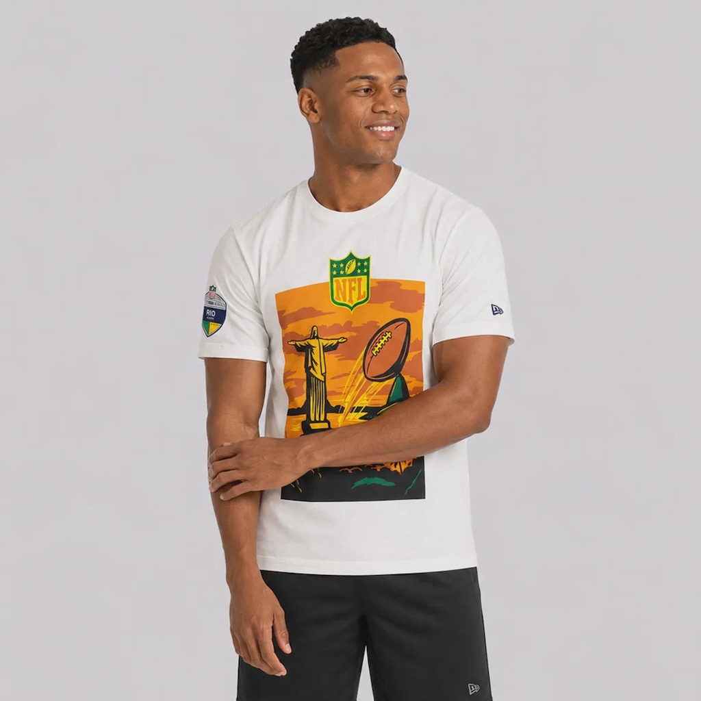 Imagem 3 do produto Camiseta New Era NFL Brasil Game 2026 Cristo GM Masculina