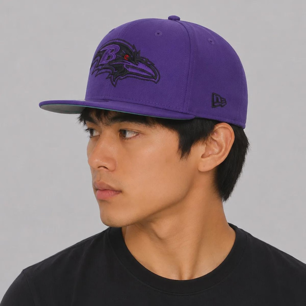Imagem 5 do produto Boné Unissex New Era Baltimore Ravens 950 NFL Brasil Game 2026 Aba Reta