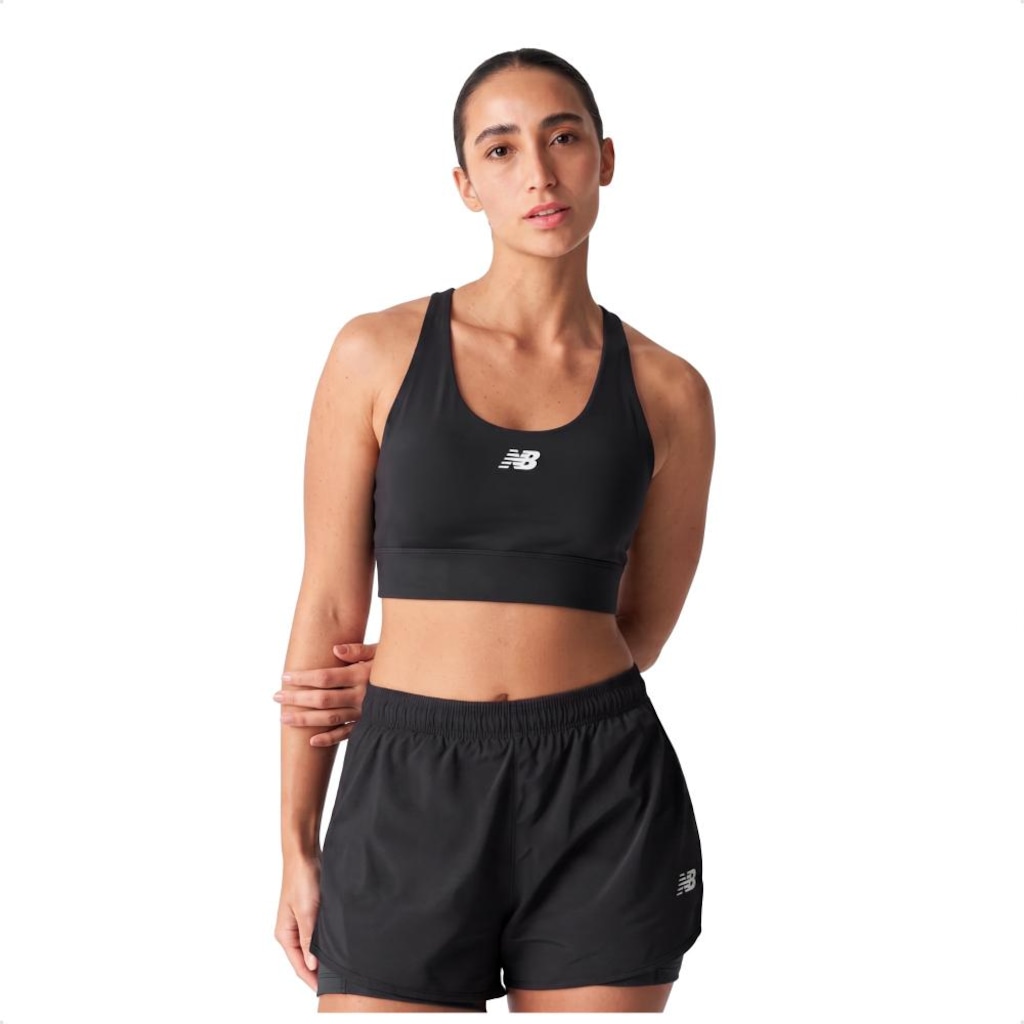 Top New Balance Tech Training Graphic Bra Feminino - Foto 4