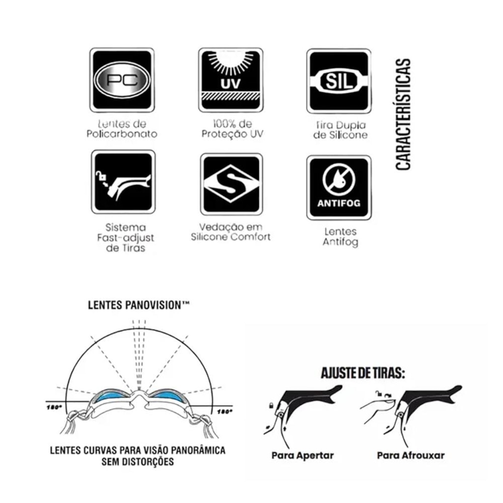 Imagem 5 do produto Óculos de Natação Hammerhead Extreme Triathlon Adulto
