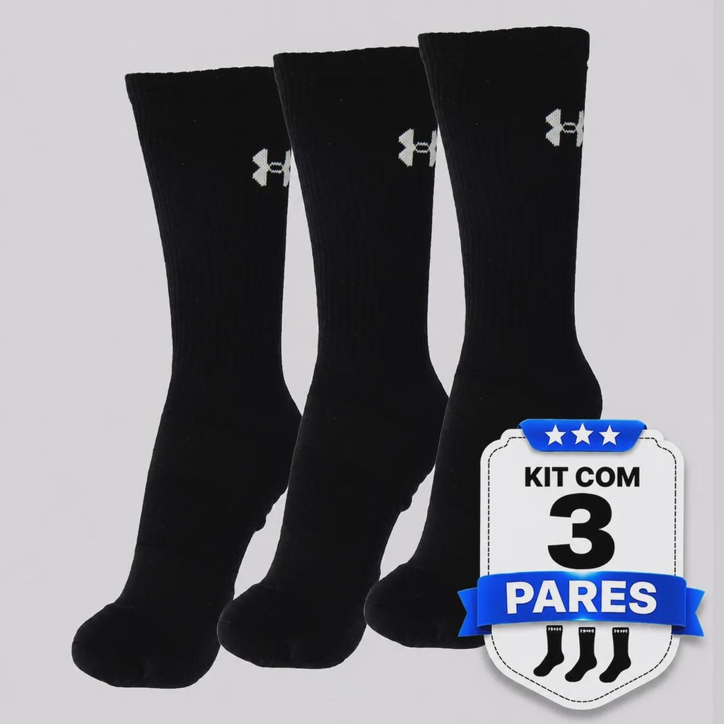 Imagem 5 do produto Kit 3 Pares de Meia Cano Alto Under Armour Tripack