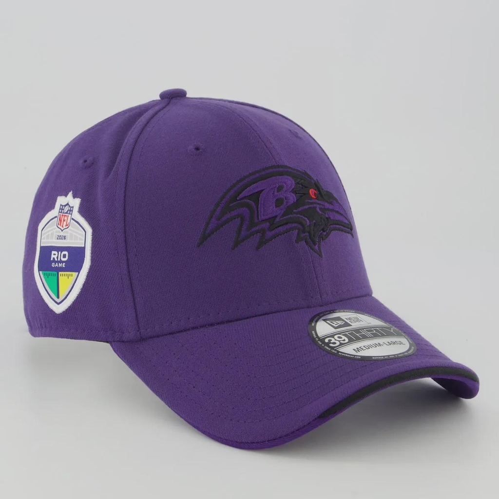 Imagem 3 do produto Boné Unissex New Era Baltimore Ravens 3930 NFL Brasil Game 2026 Aba Curva